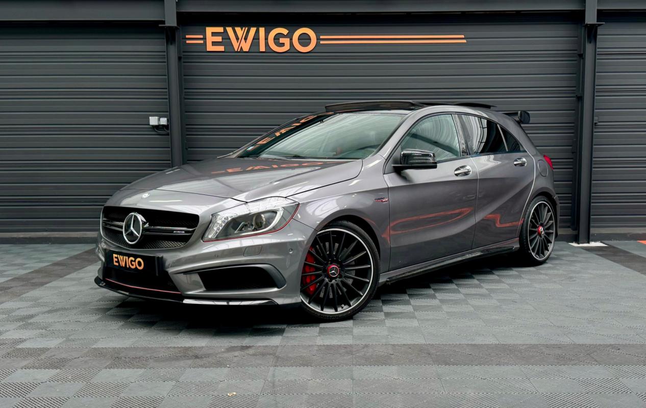 MERCEDES CLASSE A - A45 AMG SPEEDSHIFT-DCT PACK AERO TOIT OUVRANT/SIEGES ELEC CHAUFFANTS/CAMERA/KEYLESS (2015)